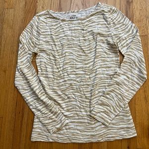 NWT J. Crew Womens Boatneck Artist Tee Animal print